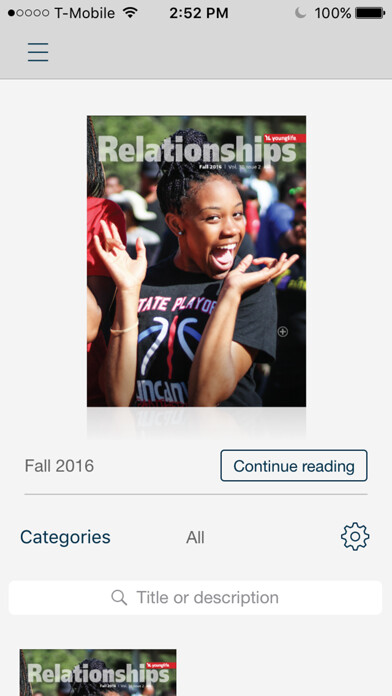 Emulate iPhone app Young Life Relationships Magazine using MyAndroid Emulate iPhone app Young Life Relationships Magazine using MyAndroid