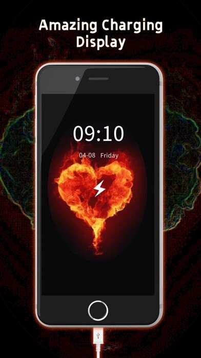 Emulate iPhone app Young Live Charging Wallpaper using MyAndroid