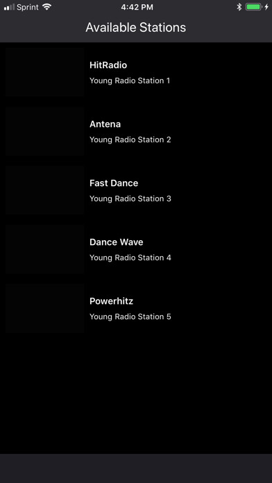Emulate iPhone app Young Radio using MyAndroid