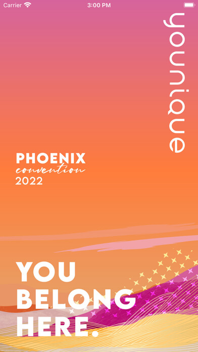 Emulate iPhone app Younique Convention using MyAndroid