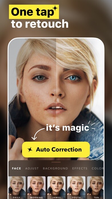 Emulate iPhone app Youni: Selfie Face Editor using MyAndroid