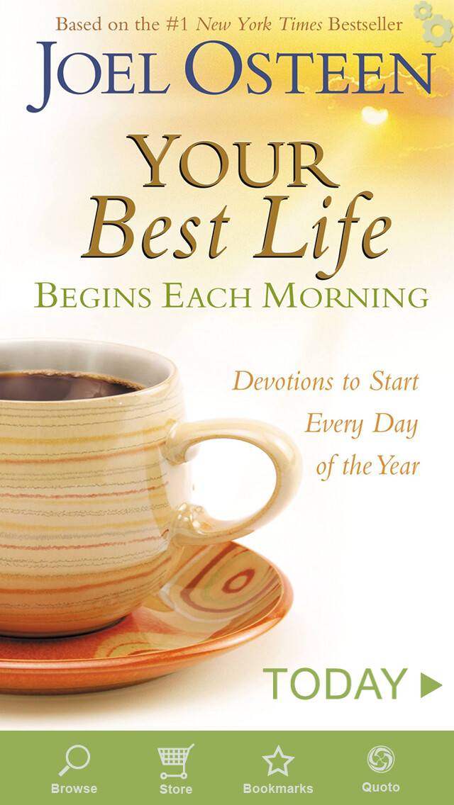 Emulate iPhone app Your Best Life Begins Each Morning using MyAndroid
