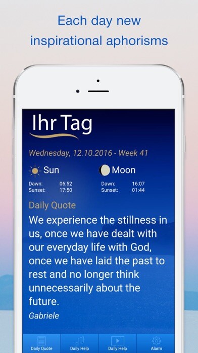 Emulate iPhone app Your Day - Daily Quotes using MyAndroid Emulate iPhone app Your Day - Daily Quotes using MyAndroid