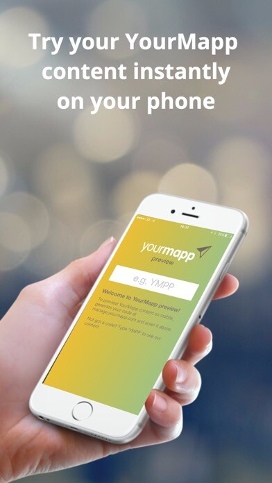 Emulate iPhone app YourMapp Preview using MyAndroid