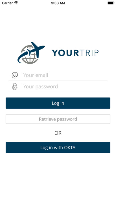Emulate iPhone app YourTrip - Travel Assistant using MyAndroid