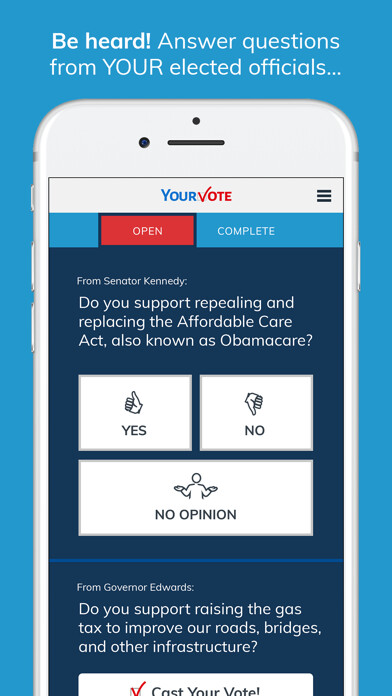 Emulate iPhone app YourVote using MyAndroid