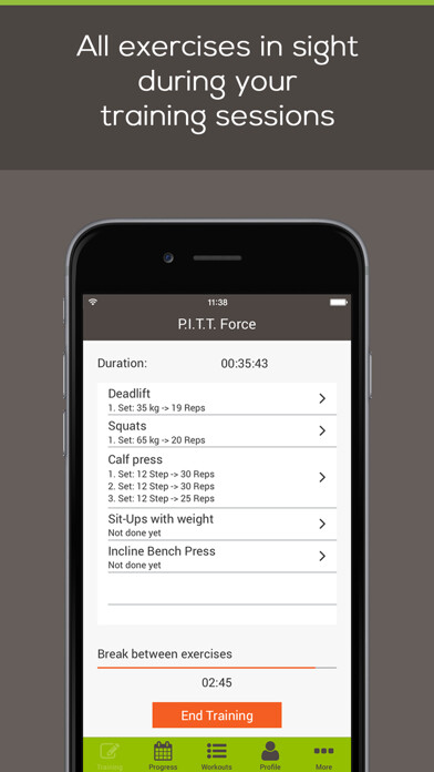 Emulate iPhone app yourWorkout - your smart workout diary using MyAndroid Emulate iPhone app yourWorkout - your smart workout diary using MyAndroid