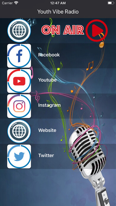 Emulate iPhone app Youth Vibe Radio using MyAndroid Emulate iPhone app Youth Vibe Radio using MyAndroid