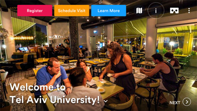 Emulate iPhone app YouVisit Colleges using MyAndroid