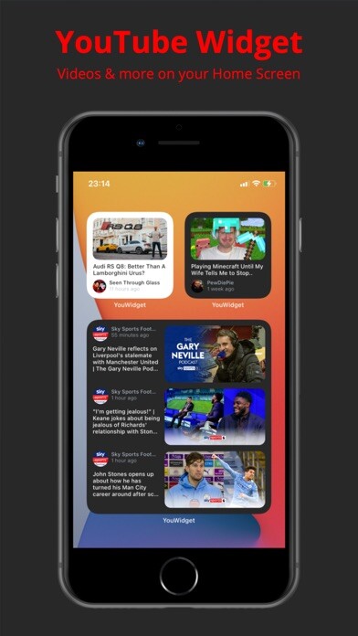 Emulate iPhone app YouWidget - Widget for YouTube using MyAndroid Emulate iPhone app YouWidget - Widget for YouTube using MyAndroid
