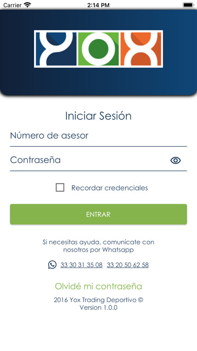 Emulate iPhone app Yox Asesores using MyAndroid Emulate iPhone app Yox Asesores using MyAndroid