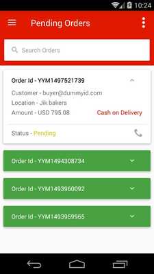 Emulate Android APK YoYumm Delivery