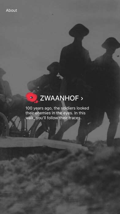 Emulate iPhone app Ypres Salient Zwaanhof using MyAndroid