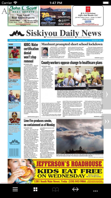 Emulate iPhone app Yreka Siskiyou Daily News using MyAndroid Emulate iPhone app Yreka Siskiyou Daily News using MyAndroid