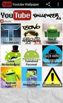 Emulate Android APK YT Wallpapers