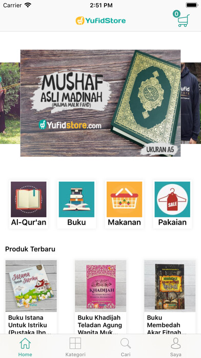 Emulate iPhone app Yufid Store using MyAndroid