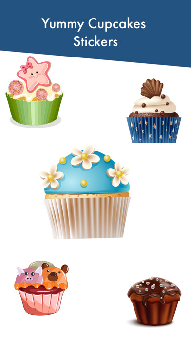 Emulate iPhone app Yummy Cupcake Stickers using MyAndroid