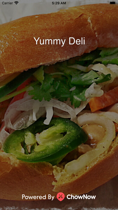 Emulate iPhone app Yummy Deli using MyAndroid