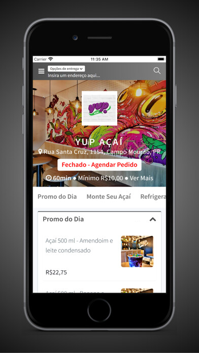 Emulate iPhone app Yup Açaí using MyAndroid Emulate iPhone app Yup Açaí using MyAndroid