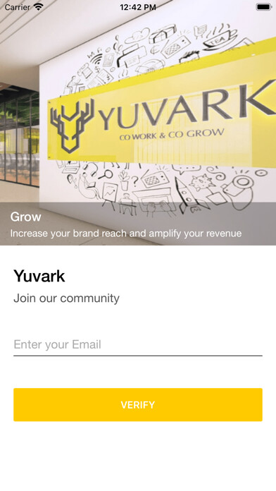 Emulate iPhone app Yuvark Coworking Spaces using MyAndroid Emulate iPhone app Yuvark Coworking Spaces using MyAndroid