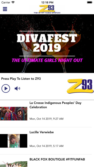 Emulate iPhone app Z93 La Crosse using MyAndroid