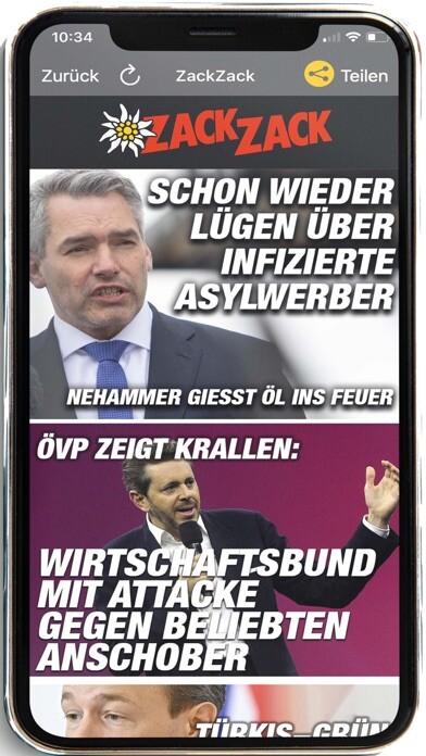 Emulate iPhone app ZackZack Das Online Medium using MyAndroid Emulate iPhone app ZackZack Das Online Medium using MyAndroid