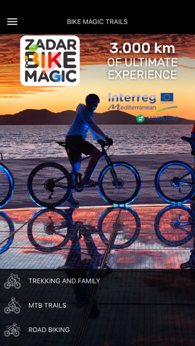 Emulate iPhone app Zadar Bike Magic using MyAndroid