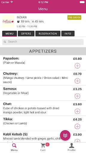 Run android online APK Zaffran Indian Cuisine from MyAndroid or emulate Zaffran Indian Cuisine using MyAndroid