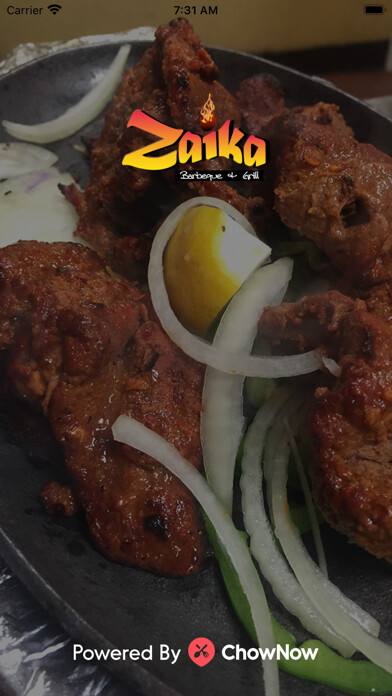 Emulate iPhone app Zaika BBQ & Grill using MyAndroid