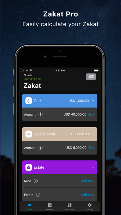 Emulate iPhone app Zakat Pro for Muslim الزكاة using MyAndroid Emulate iPhone app Zakat Pro for Muslim الزكاة using MyAndroid