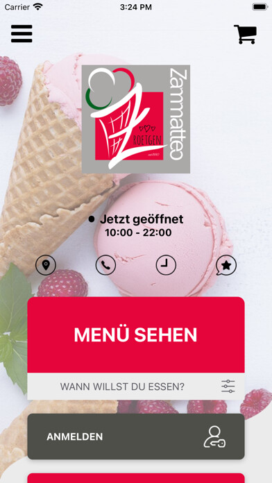 Emulate iPhone app Zammatteo Eis Roetgen using MyAndroid Emulate iPhone app Zammatteo Eis Roetgen using MyAndroid