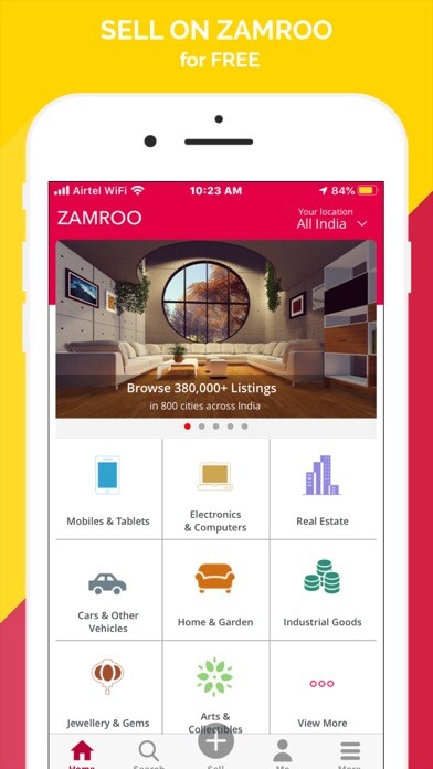 Emulate iPhone app ZAMROO - The Selling App using MyAndroid Emulate iPhone app ZAMROO - The Selling App using MyAndroid