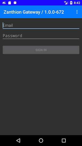 Run android online APK Zanthion Gateway from MyAndroid or emulate Zanthion Gateway using MyAndroid