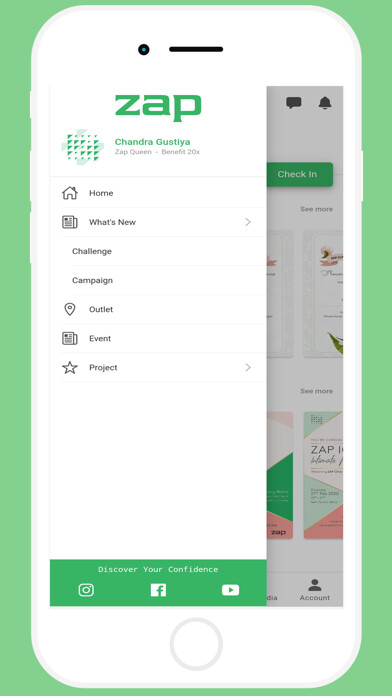 Emulate iPhone app Zap Icon using MyAndroid