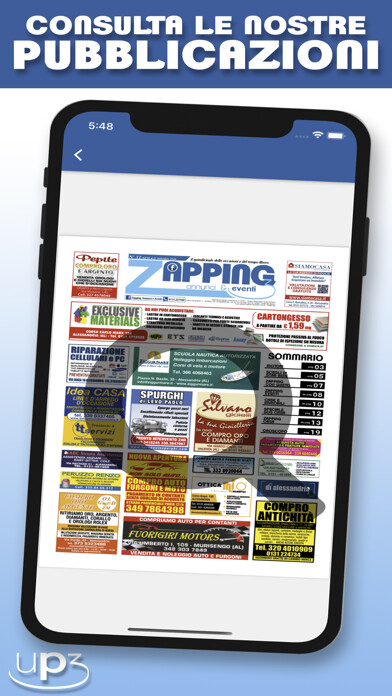 Emulate iPhone app Zapping Annunci & Eventi using MyAndroid