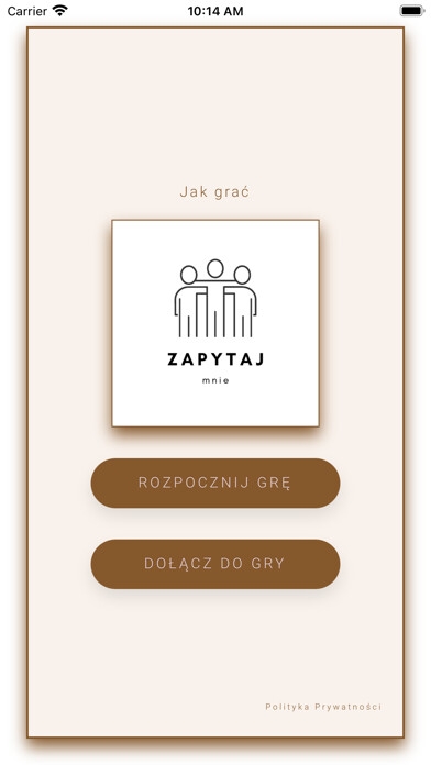 Emulate iPhone app Zapytaj Mnie-Gra Integracyjna using MyAndroid