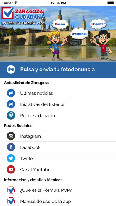 Emulate iPhone app Zaragoza Ciudadana using MyAndroid Emulate iPhone app Zaragoza Ciudadana using MyAndroid