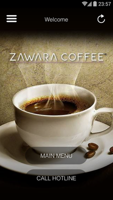 Emulate Android APK ZAWARA Coffee