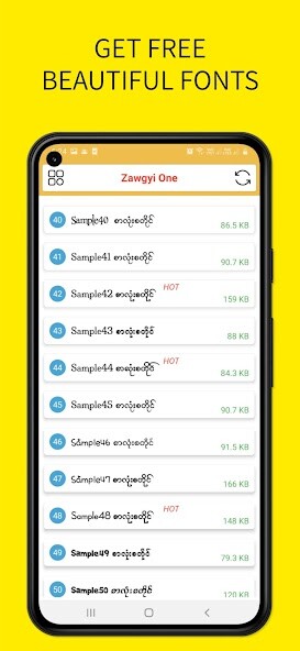 Run android online APK Zawgyi One Flipfont from MyAndroid or emulate Zawgyi One Flipfont using MyAndroid