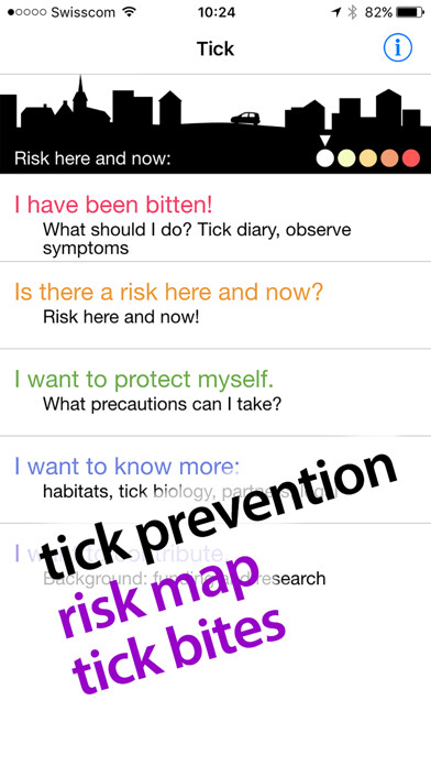 Emulate iPhone app Zecke - Tick Prevention using MyAndroid