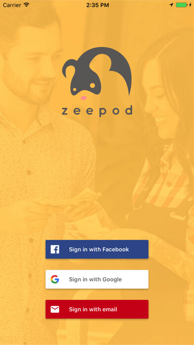 Emulate iPhone app Zeepod - Exchange Money using MyAndroid