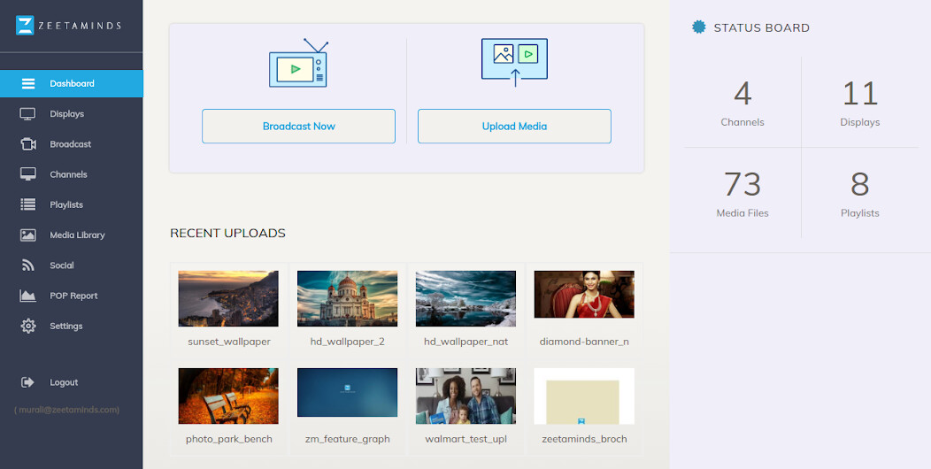 Run android online APK Zeetaminds Signage Player App from MyAndroid or emulate Zeetaminds Signage Player App using MyAndroid