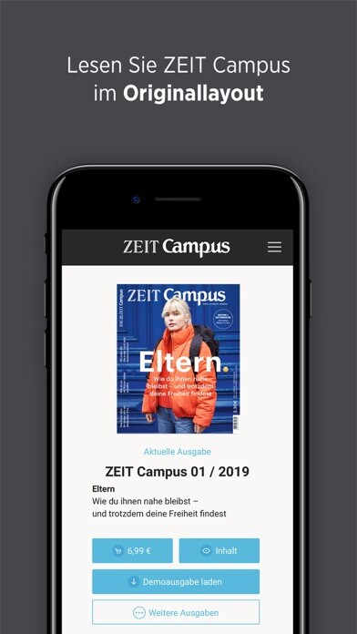 Emulate iPhone app ZEIT Campus using MyAndroid Emulate iPhone app ZEIT Campus using MyAndroid