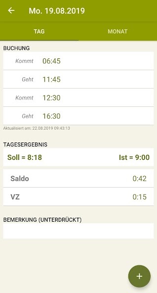 Run android online APK Zeiterfassung from MyAndroid or emulate Zeiterfassung using MyAndroid