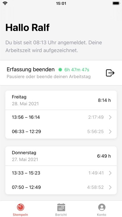 Emulate iPhone app Zeitstrom using MyAndroid