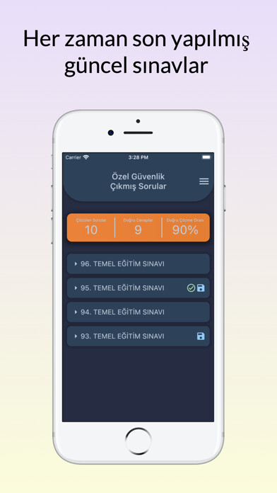 Emulate iPhone app Özel Güvenlik Sınavı - ENOR using MyAndroid
