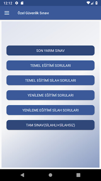 Run android online APK Özel Güvenlik Sınavı Soruları from MyAndroid or emulate Özel Güvenlik Sınavı Soruları using MyAndroid