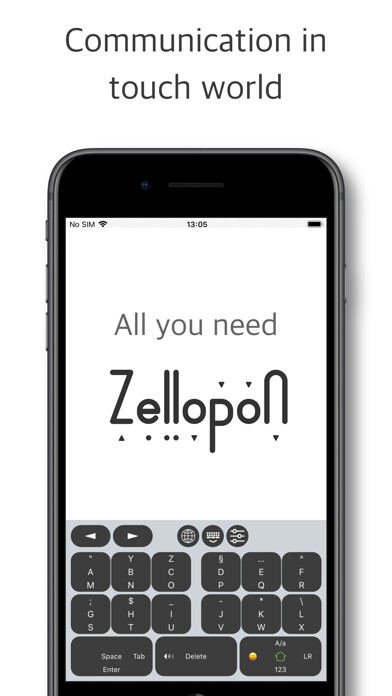 Emulate iPhone app zellopon keyboard using MyAndroid