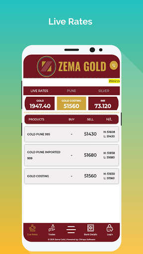 Run android online APK Zema Gold - Mumbai Bullion Live Rates Prices from MyAndroid or emulate Zema Gold - Mumbai Bullion Live Rates Prices using MyAndroid
