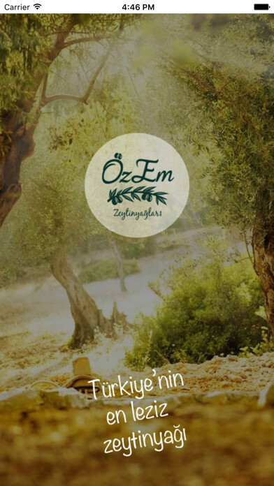 Emulate iPhone app Özem Zeytinyağları using MyAndroid